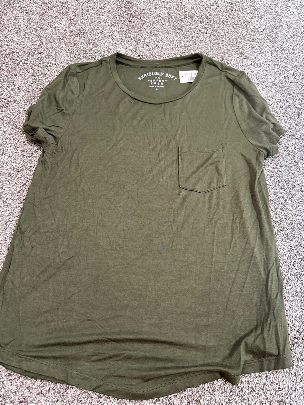 Aero Madewell Olive Green Crewneck Pocket Tee